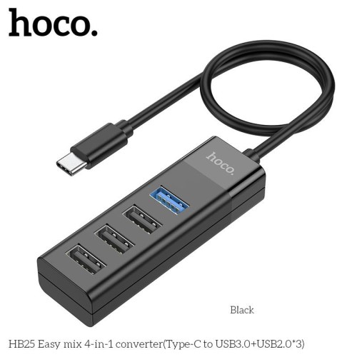 Hoco HB25 4 In-1 Type-C To (USB3.0+USB2.0)